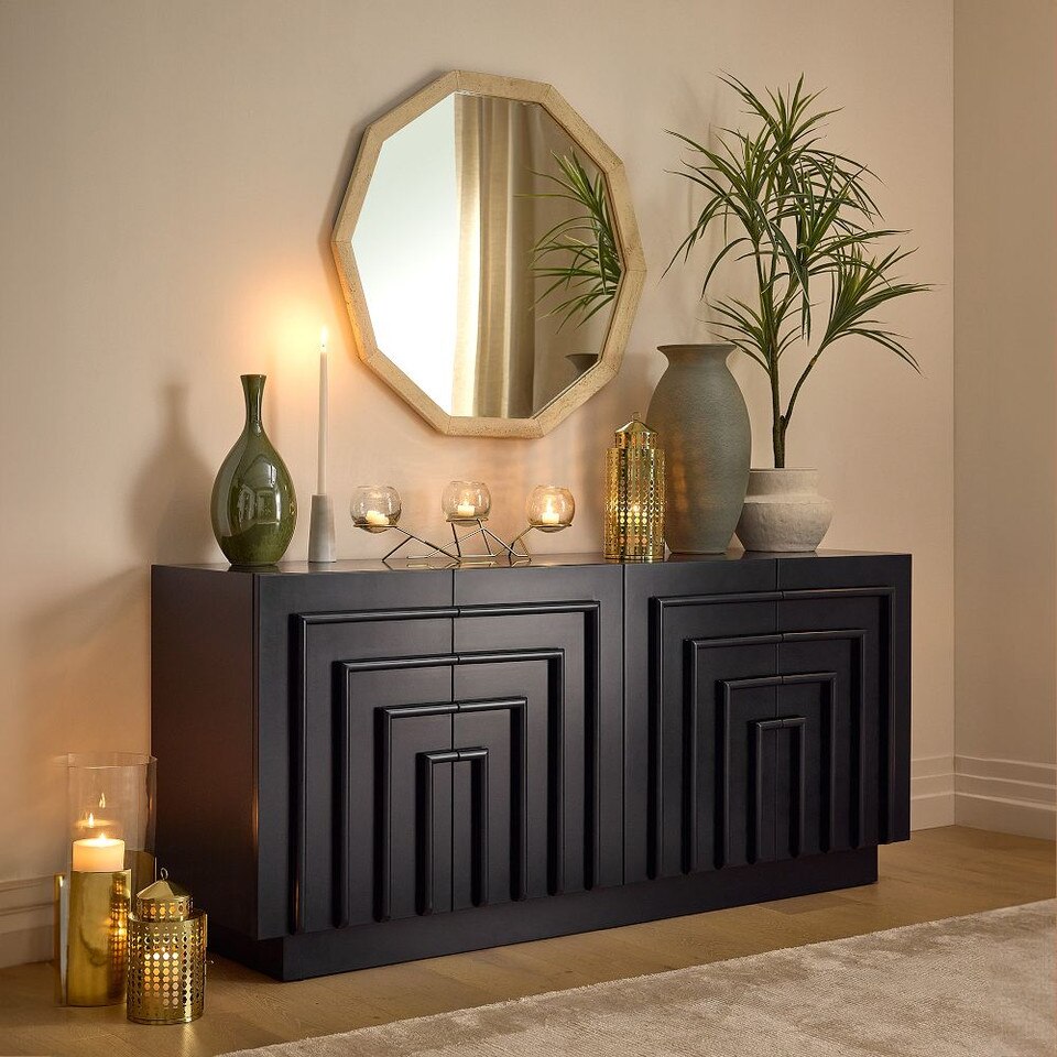 Thin Frame Travertine Wall Mirror West Elm Australia